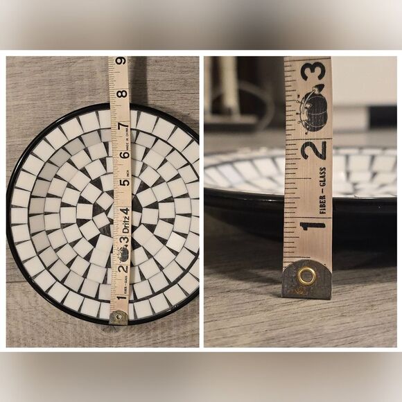 MOSAIC TILE PLATE DENMARK VINTAGE MID CENTURY MODERN TRINKET DISH - Picture 2 of 8